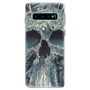 Plastové puzdro iSaprio - Abstract Skull - Samsung Galaxy S10