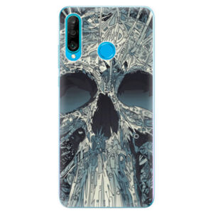 Odolné silikonové pouzdro iSaprio - Abstract Skull - Huawei P30 Lite