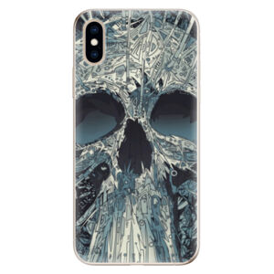 Odolné silikónové puzdro iSaprio - Abstract Skull - iPhone XS