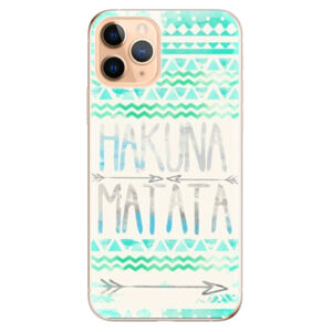 Odolné silikónové puzdro iSaprio - Hakuna Matata Green - iPhone 11 Pro