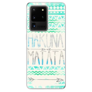 Odolné silikónové puzdro iSaprio - Hakuna Matata Green - Samsung Galaxy S20 Ultra