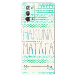 Odolné silikónové puzdro iSaprio - Hakuna Matata Green - Samsung Galaxy Note 20