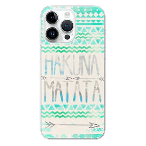 Odolné silikónové puzdro iSaprio - Hakuna Matata Green - iPhone 15 Pro Max