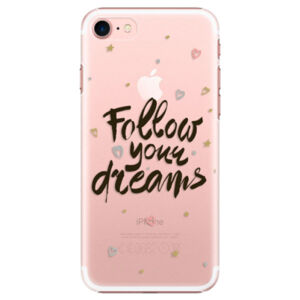 Plastové puzdro iSaprio - Follow Your Dreams - black - iPhone 7