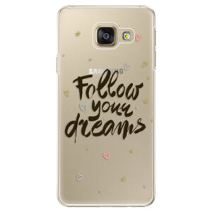 Plastové puzdro iSaprio - Follow Your Dreams - black - Samsung Galaxy A3 2016