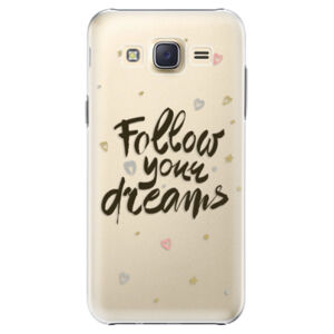 Plastové puzdro iSaprio - Follow Your Dreams - black - Samsung Galaxy Core Prime