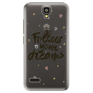 Plastové puzdro iSaprio - Follow Your Dreams - black - Huawei Ascend Y5