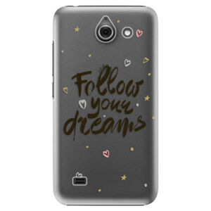 Plastové puzdro iSaprio - Follow Your Dreams - black - Huawei Ascend Y550