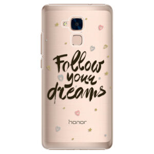 Plastové puzdro iSaprio - Follow Your Dreams - black - Huawei Honor 7 Lite