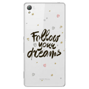 Plastové puzdro iSaprio - Follow Your Dreams - black - Sony Xperia Z3