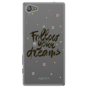 Plastové puzdro iSaprio - Follow Your Dreams - black - Sony Xperia Z5 Compact