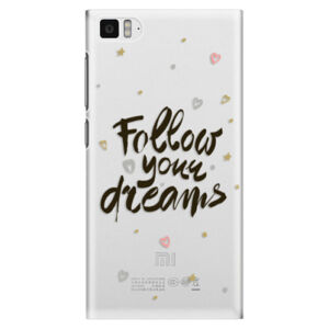 Plastové puzdro iSaprio - Follow Your Dreams - black - Xiaomi Mi3