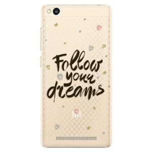 Plastové puzdro iSaprio - Follow Your Dreams - black - Xiaomi Redmi 3