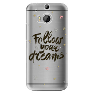 Plastové puzdro iSaprio - Follow Your Dreams - black - HTC One M8