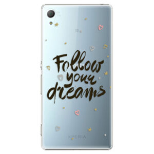 Plastové puzdro iSaprio - Follow Your Dreams - black - Sony Xperia Z3+ / Z4