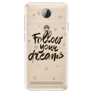 Plastové puzdro iSaprio - Follow Your Dreams - black - Huawei Y3 II