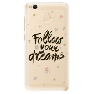 Plastové puzdro iSaprio - Follow Your Dreams - black - Xiaomi Redmi 4X