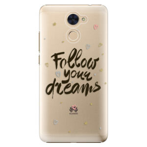 Plastové puzdro iSaprio - Follow Your Dreams - black - Huawei Y7 / Y7 Prime