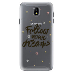 Plastové puzdro iSaprio - Follow Your Dreams - black - Samsung Galaxy J7 2017