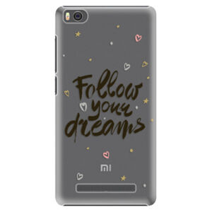 Plastové puzdro iSaprio - Follow Your Dreams - black - Xiaomi Mi4C