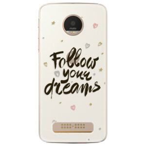 Plastové puzdro iSaprio - Follow Your Dreams - black - Lenovo Moto Z Play