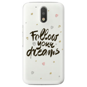 Plastové puzdro iSaprio - Follow Your Dreams - black - Lenovo Moto G4 / G4 Plus