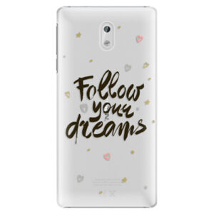 Plastové puzdro iSaprio - Follow Your Dreams - black - Nokia 3