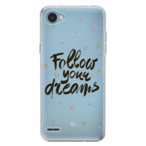 Plastové puzdro iSaprio - Follow Your Dreams - black - LG Q6
