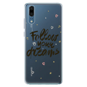 Plastové puzdro iSaprio - Follow Your Dreams - black - Huawei P20