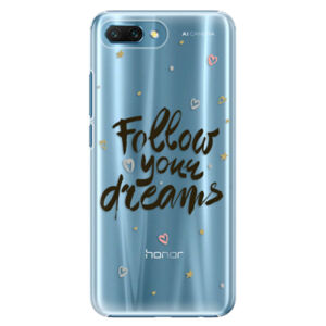 Plastové puzdro iSaprio - Follow Your Dreams - black - Huawei Honor 10