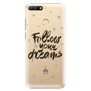 Plastové puzdro iSaprio - Follow Your Dreams - black - Huawei Y6 Prime 2018