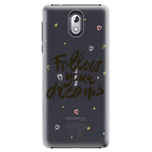 Plastové puzdro iSaprio - Follow Your Dreams - black - Nokia 3.1