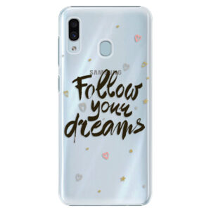 Plastové puzdro iSaprio - Follow Your Dreams - black - Samsung Galaxy A30