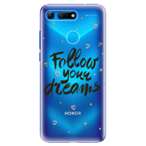 Plastové puzdro iSaprio - Follow Your Dreams - black - Huawei Honor View 20