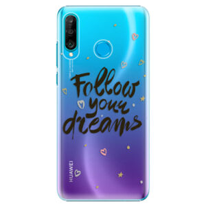 Plastové puzdro iSaprio - Follow Your Dreams - black - Huawei P30 Lite