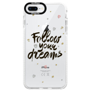 Silikónové púzdro Bumper iSaprio - Follow Your Dreams - black - iPhone 8 Plus