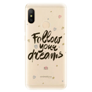 Odolné silikónové puzdro iSaprio - Follow Your Dreams - black - Xiaomi Mi A2 Lite