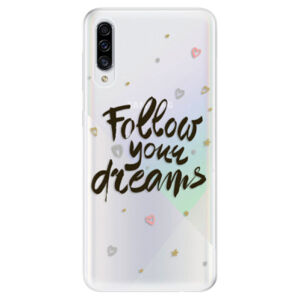 Odolné silikónové puzdro iSaprio - Follow Your Dreams - black - Samsung Galaxy A30s