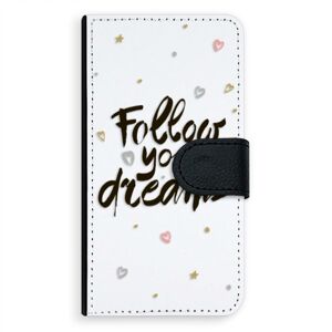 Univerzálne flipové puzdro iSaprio - Follow Your Dreams - black - Flip XL