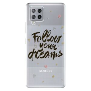Odolné silikónové puzdro iSaprio - Follow Your Dreams - black - Samsung Galaxy A42