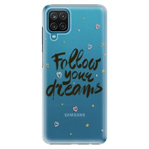 Plastové puzdro iSaprio - Follow Your Dreams - black - Samsung Galaxy A12