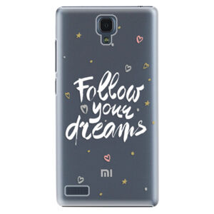 Plastové puzdro iSaprio - Follow Your Dreams - white - Xiaomi Redmi Note