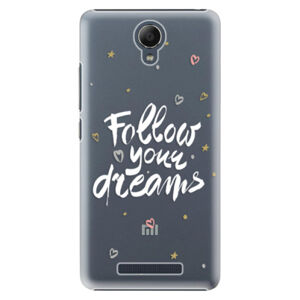 Plastové puzdro iSaprio - Follow Your Dreams - white - Xiaomi Redmi Note 2