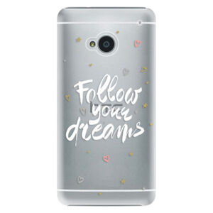 Plastové puzdro iSaprio - Follow Your Dreams - white - HTC One M7