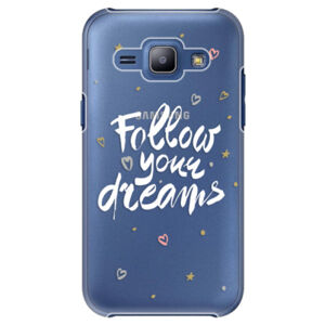 Plastové puzdro iSaprio - Follow Your Dreams - white - Samsung Galaxy J1
