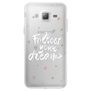 Plastové puzdro iSaprio - Follow Your Dreams - white - Samsung Galaxy J3