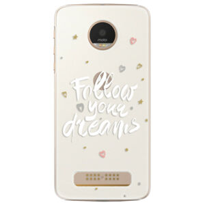 Plastové puzdro iSaprio - Follow Your Dreams - white - Lenovo Moto Z Play