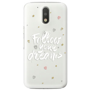 Plastové puzdro iSaprio - Follow Your Dreams - white - Lenovo Moto G4 / G4 Plus