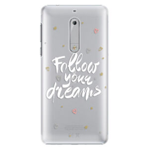 Plastové puzdro iSaprio - Follow Your Dreams - white - Nokia 5