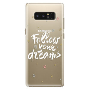 Plastové puzdro iSaprio - Follow Your Dreams - white - Samsung Galaxy Note 8